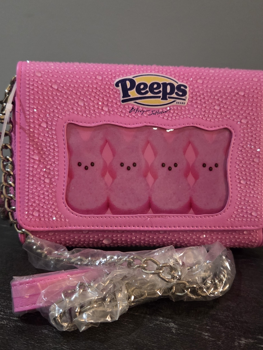 NEW!🔥Betsey Johnson Pink Peeps Crossbody Bag